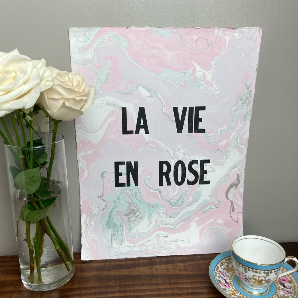 La Vie En Rose Original Art Print